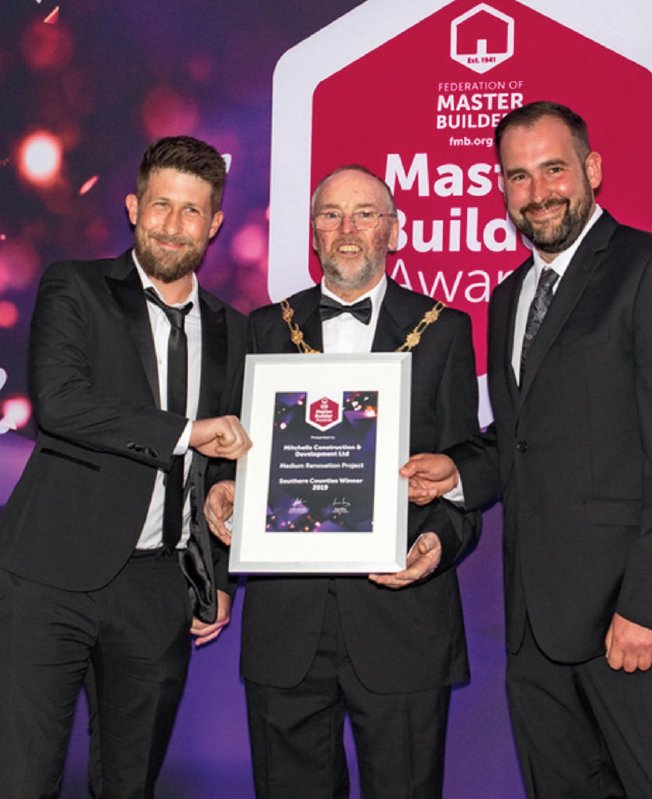 Ben and Joe receiving the 2019 FMB Master Builder Award