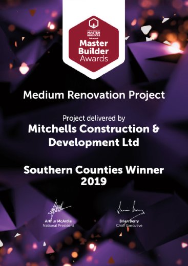 2019 FMB Master Builder – Southern Counties Winner