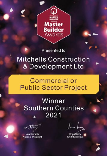 2021 FMB Master Builder – Southern Counties Winner