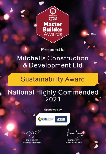 2021 FMB Sustainability Award – National Highly Commended